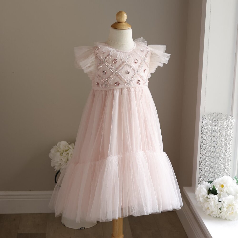 Tutu Du Monde Porcelain Pink Tulle Dress Party Portrait Daddy Daughter NWT